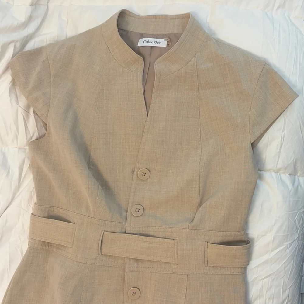 Calvin Klein Beige Midi Dress - Picture 2 of 5